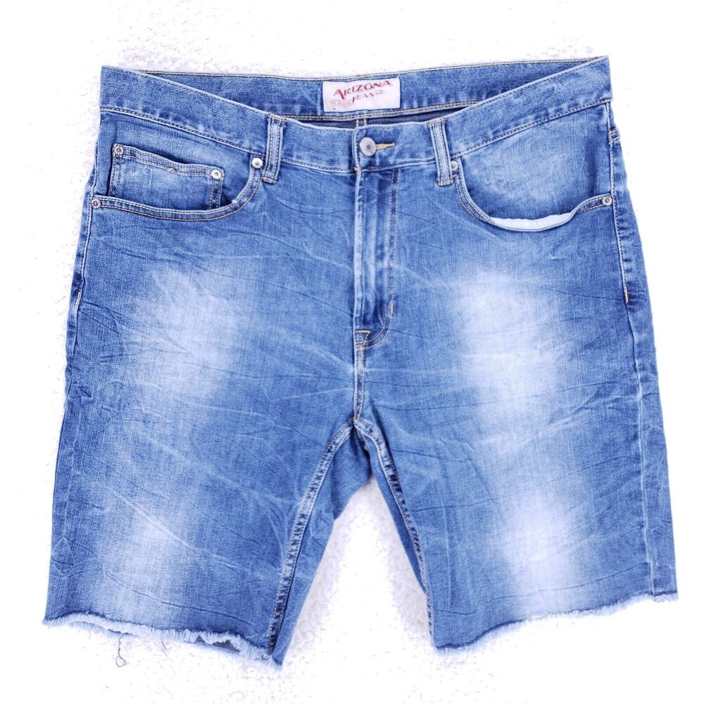 Arizona Jean Shorts Denim Cotton Mens SZ 36 Blue VTG Carpenter 90s Baggy Y2K